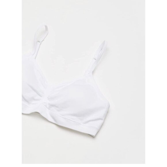 Maidenform Girls White Seamfree Adj. Straps Removable Cups Training Bra Medium - Picture 3 of 4